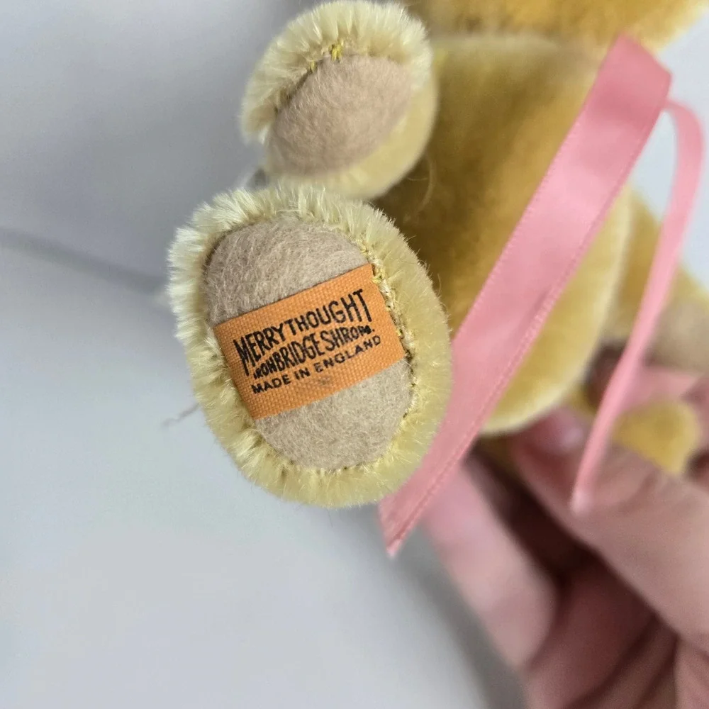 Vintage Merrythought American Girl Samantha's Birthday Mohair Jointed Teddy Bear